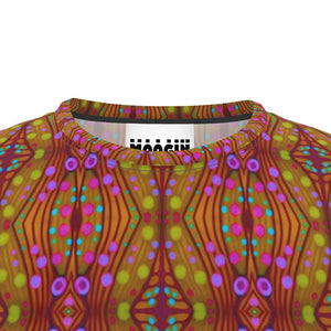 Moogin Nouveau-esque T Shirt in Magenta and Gold by Mindy Macgregor
