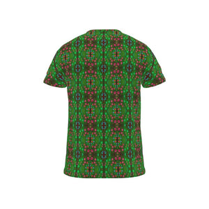 Moogin Nouveau-esque T Shirt in Green and Pink by Mindy Macgregor