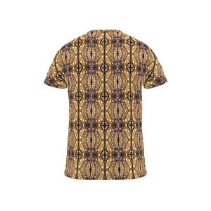 Moogin Nouveau-esque T Shirt in Lilac and Yellow by Mindy Macgregor