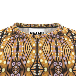 Moogin Nouveau-esque T Shirt in Lilac and Yellow by Mindy Macgregor