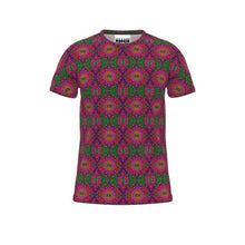 Load image into Gallery viewer, Moogin XO T Shirt in Green and Pink by Mindy Macgregor
