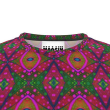 Load image into Gallery viewer, Moogin XO T Shirt in Green and Pink by Mindy Macgregor
