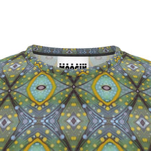 Load image into Gallery viewer, Moogin XO T Shirt in Purple and Yellow by Mindy Macgregor
