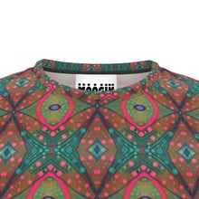 Load image into Gallery viewer, Moogin XO T Shirt in Aqua and Pink by Mindy Macgregor
