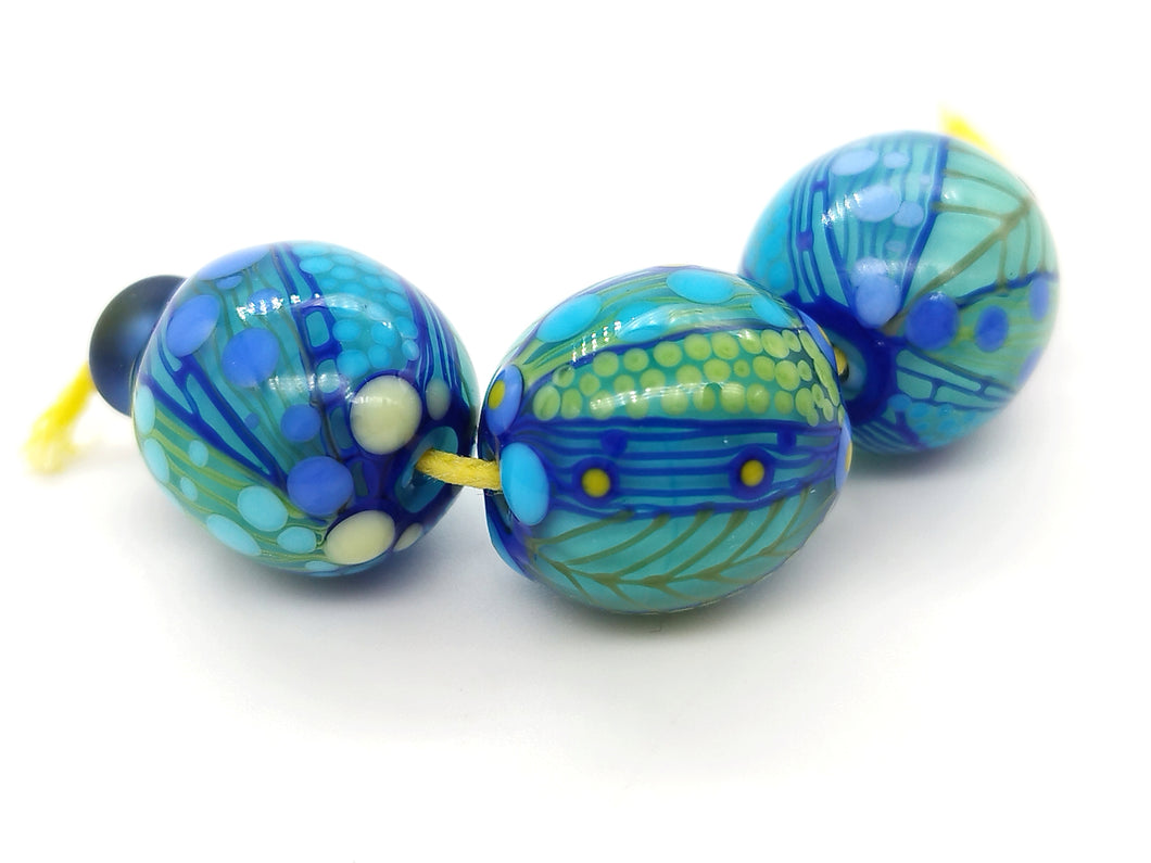 Glossy bead set -  Large Round - Moogin Beads