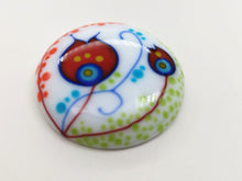 Load image into Gallery viewer, Crewelwork pattern Glass Cabochon 32mm
