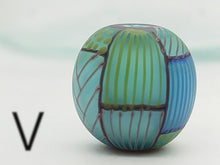Load image into Gallery viewer, Moogin beads - Round Patchwork Focal V 36038
