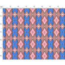 Load image into Gallery viewer, Soft Geometry patterned fabric in Pink and Blue by Mindy Macgregor
