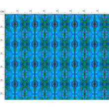 Load image into Gallery viewer, Nouveau-esque patterned fabric in Blue and Pink by Mindy Macgregor
