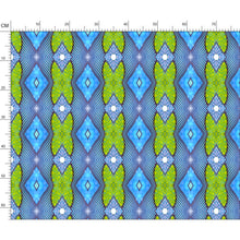 Load image into Gallery viewer, Soft Geometry patterned fabric in Pink and Blue by Mindy Macgregor
