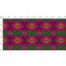 Load image into Gallery viewer, XO patterned fabric in Green and Pink by Mindy Macgregor
