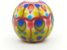 Load image into Gallery viewer, Moogin beads - Carousel patterned lampwork glass extra large Focal bead
