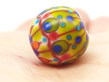 Load image into Gallery viewer, Moogin beads - Carousel patterned lampwork glass extra large Focal bead
